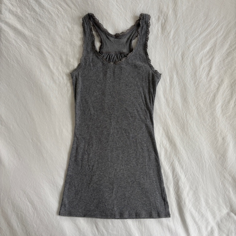 Gray Sleeveless Women's Top